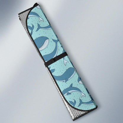 Narwhal Themed Print Car Sun Shade For Windshield