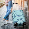 Narwhal Themed Print Luggage Cover Protector