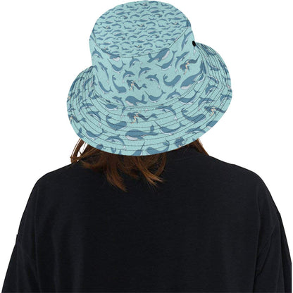 Narwhal Themed Print Unisex Bucket Hat