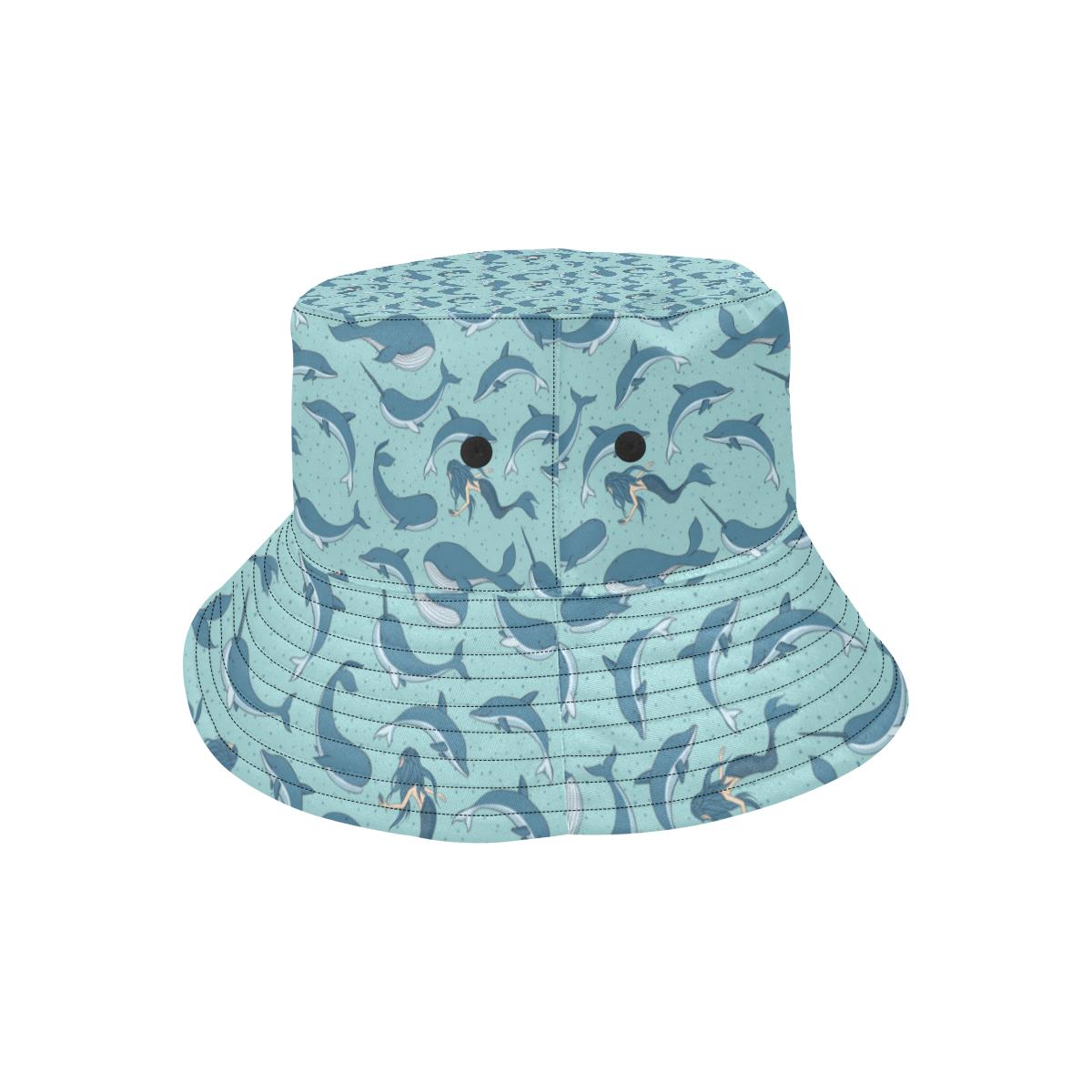 Narwhal Themed Print Unisex Bucket Hat