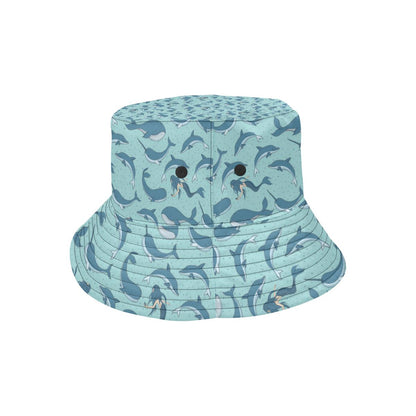 Narwhal Themed Print Unisex Bucket Hat