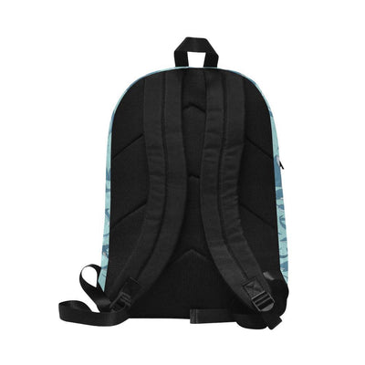 Narwhal Themed Print Waterproof Backpack-JTAMIGO.COM