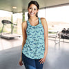 Narwhal Themed Print Women Racerback Tank Top