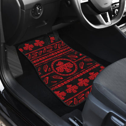 Native American Eagle Themed Print Car Floor Mats