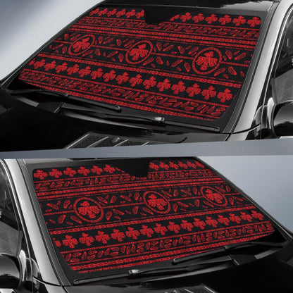 Native American Eagle Themed Print Car Sun Shade For Windshield