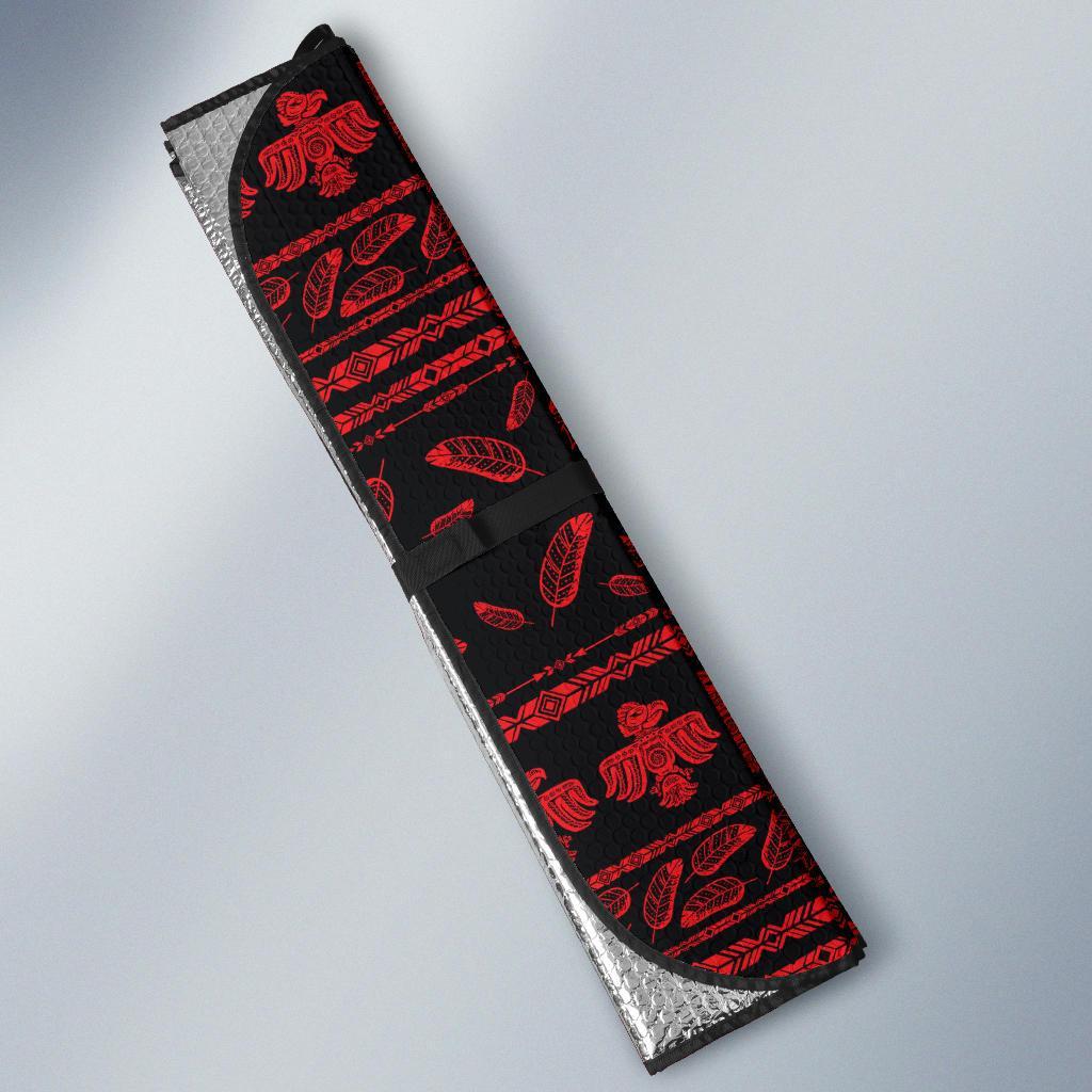Native American Eagle Themed Print Car Sun Shade For Windshield