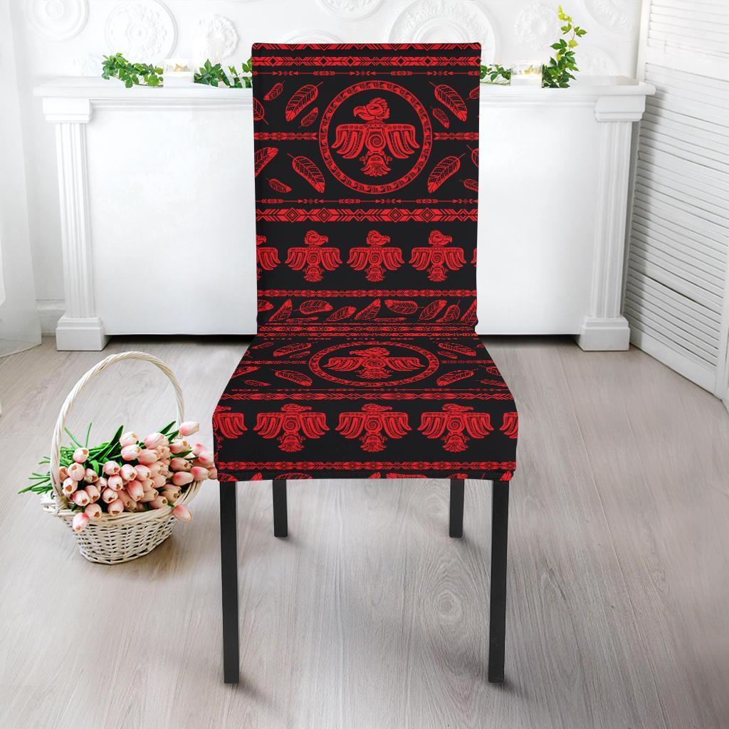 Native American Eagle Themed Print Dining Chair Slipcover-JTAMIGO.COM