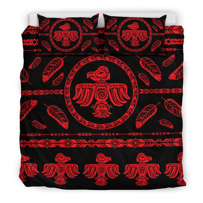 Native American Eagle Themed Print Duvet Cover Bedding Set