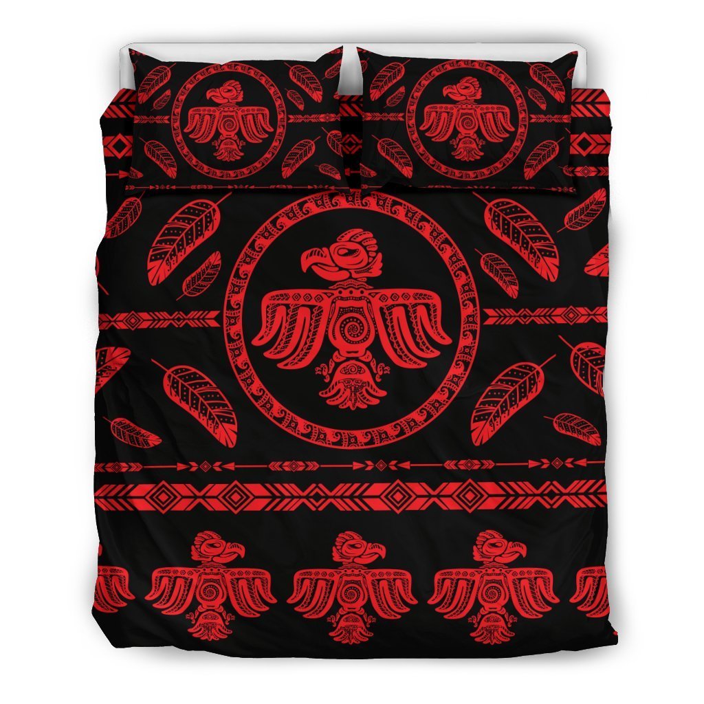 Native American Eagle Themed Print Duvet Cover Bedding Set