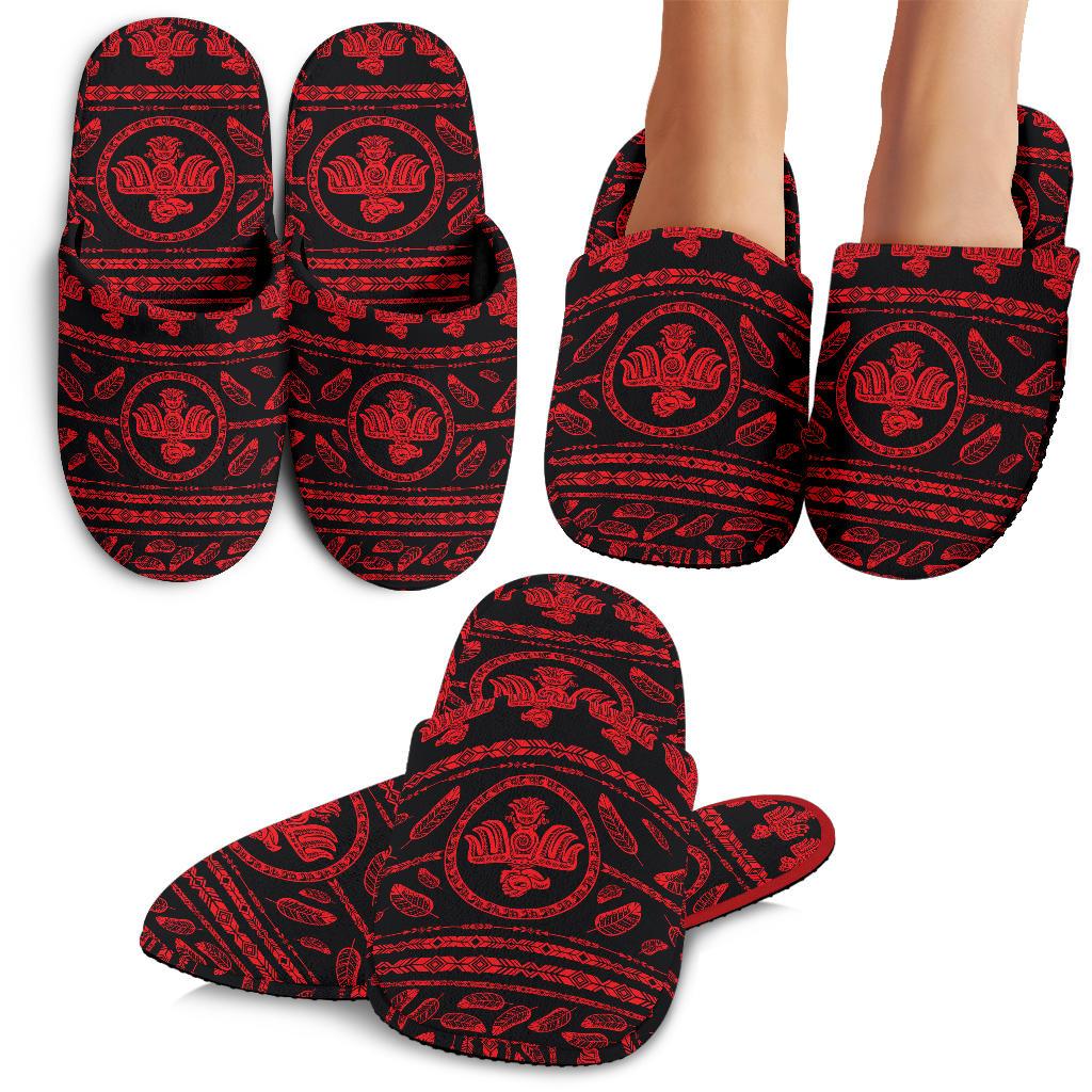Native American Eagle Themed Print House Slippers