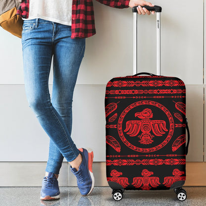 Native American Eagle Themed Print Luggage Cover Protector