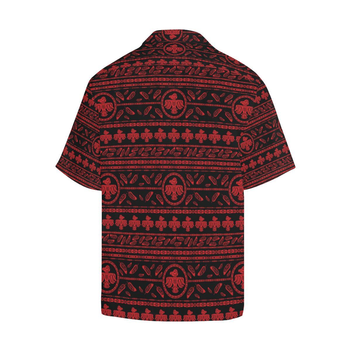 Native American Eagle Themed Print Men Aloha Hawaiian Shirt