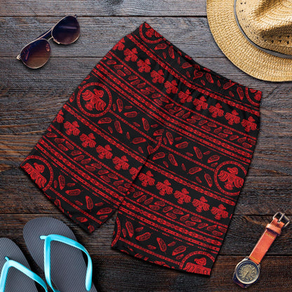 Native American Eagle Themed Print Mens Shorts-JTAMIGO.COM