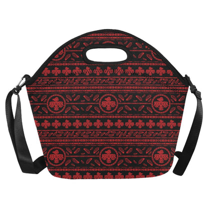 Native American Eagle Themed Print Neoprene Lunch Bag (Model 1669)(Large)-JTAMIGO.COM