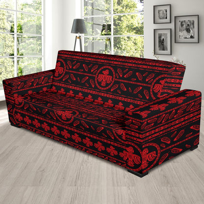Native American Eagle Themed Print Sofa Slipcover-JTAMIGO.COM