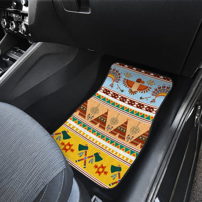 Native American Pattern Design Print Car Floor Mats