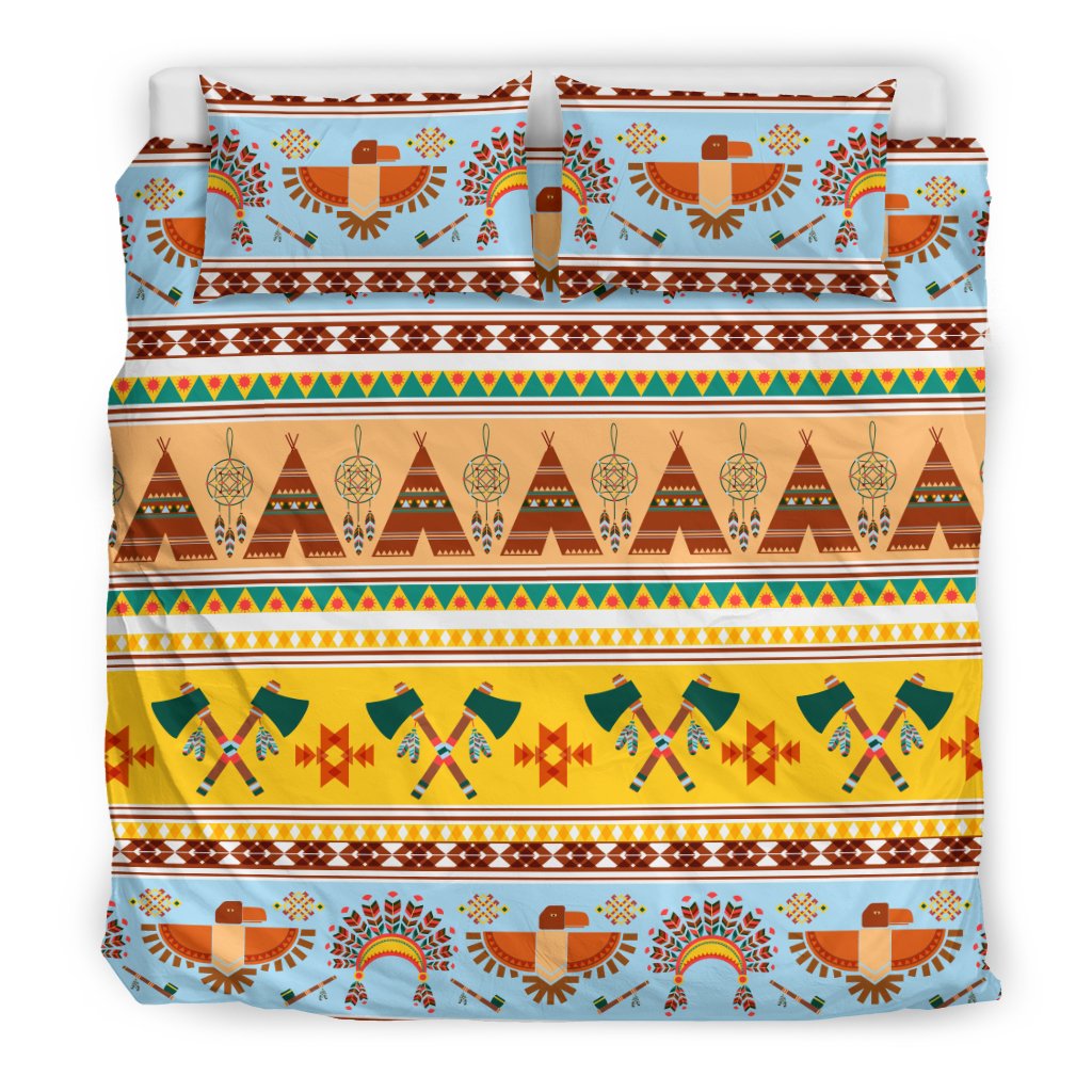 Native American Pattern Design Print Duvet Cover Bedding Set