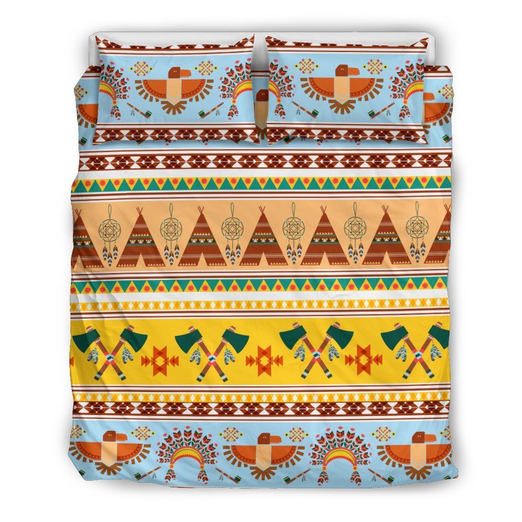 Native American Pattern Design Print Duvet Cover Bedding Set