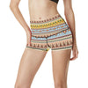 Native American Pattern Design Print High Waisted Spandex Shorts-JTAMIGO.COM