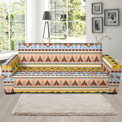 Native American Pattern Design Print Sofa Slipcover-JTAMIGO.COM