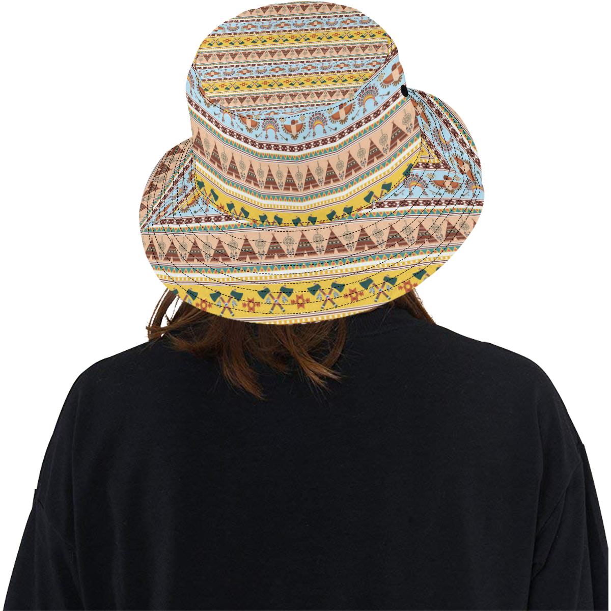 Native American Pattern Design Print Unisex Bucket Hat