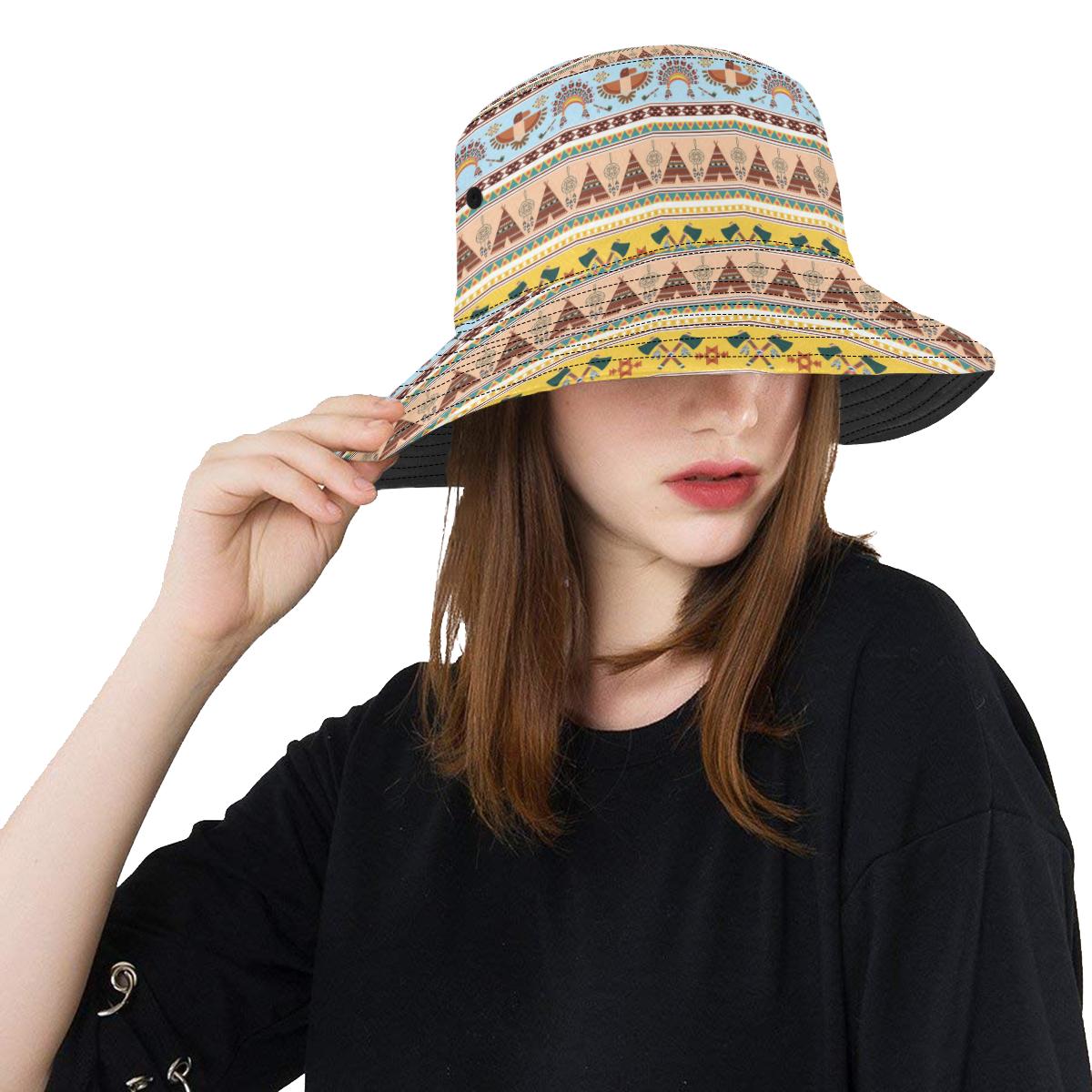 Native American Pattern Design Print Unisex Bucket Hat