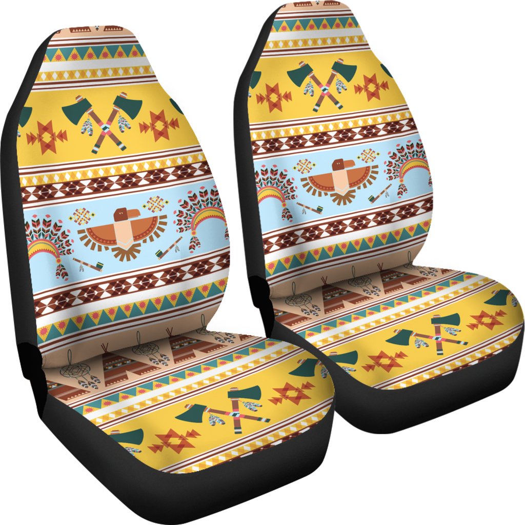 Native American Pattern Design Print Universal Fit Car Seat Covers