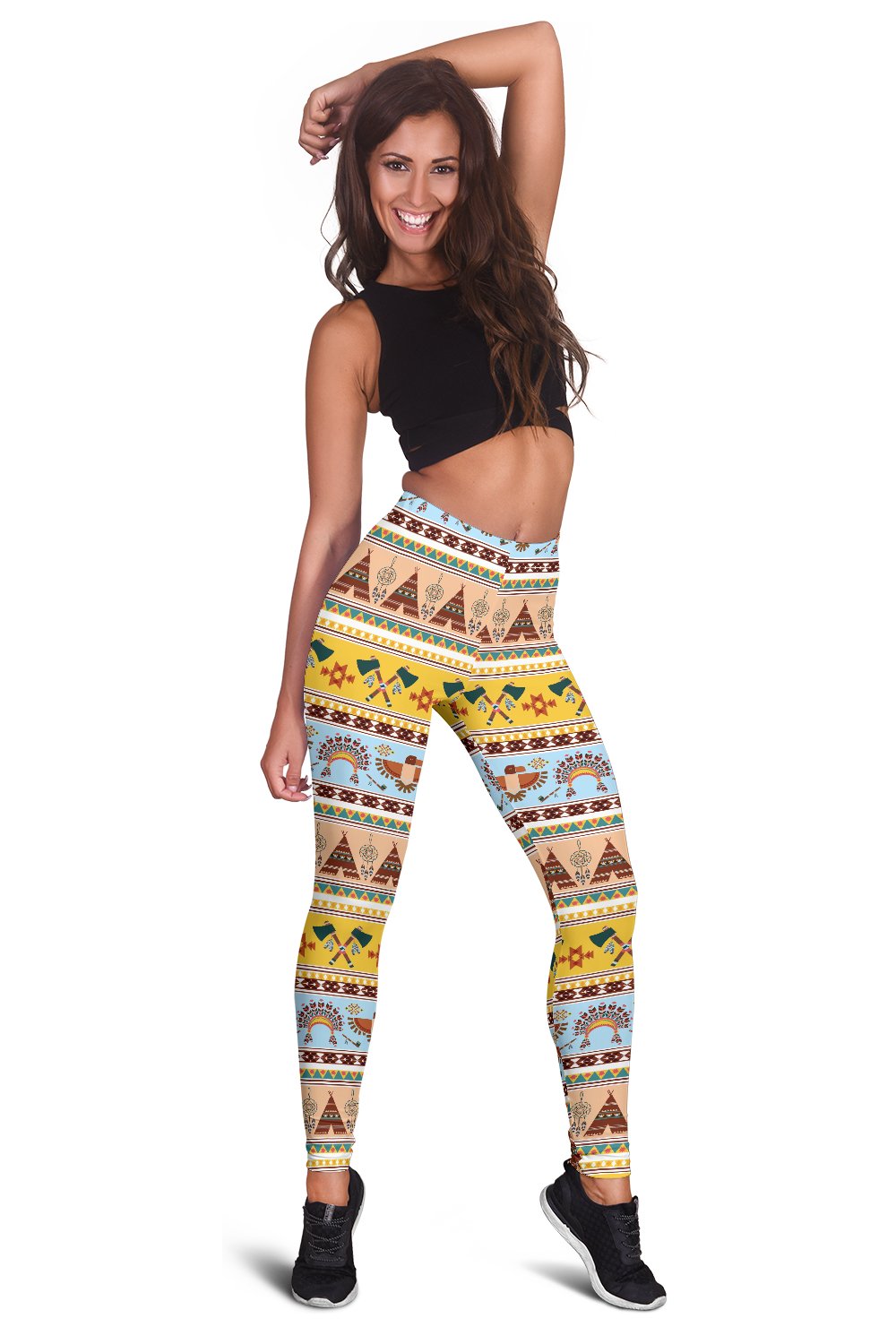 Native American Pattern Design Print Women Leggings
