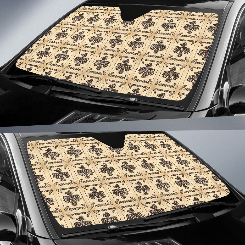 Native American Themed Design Print Car Sun Shade For Windshield