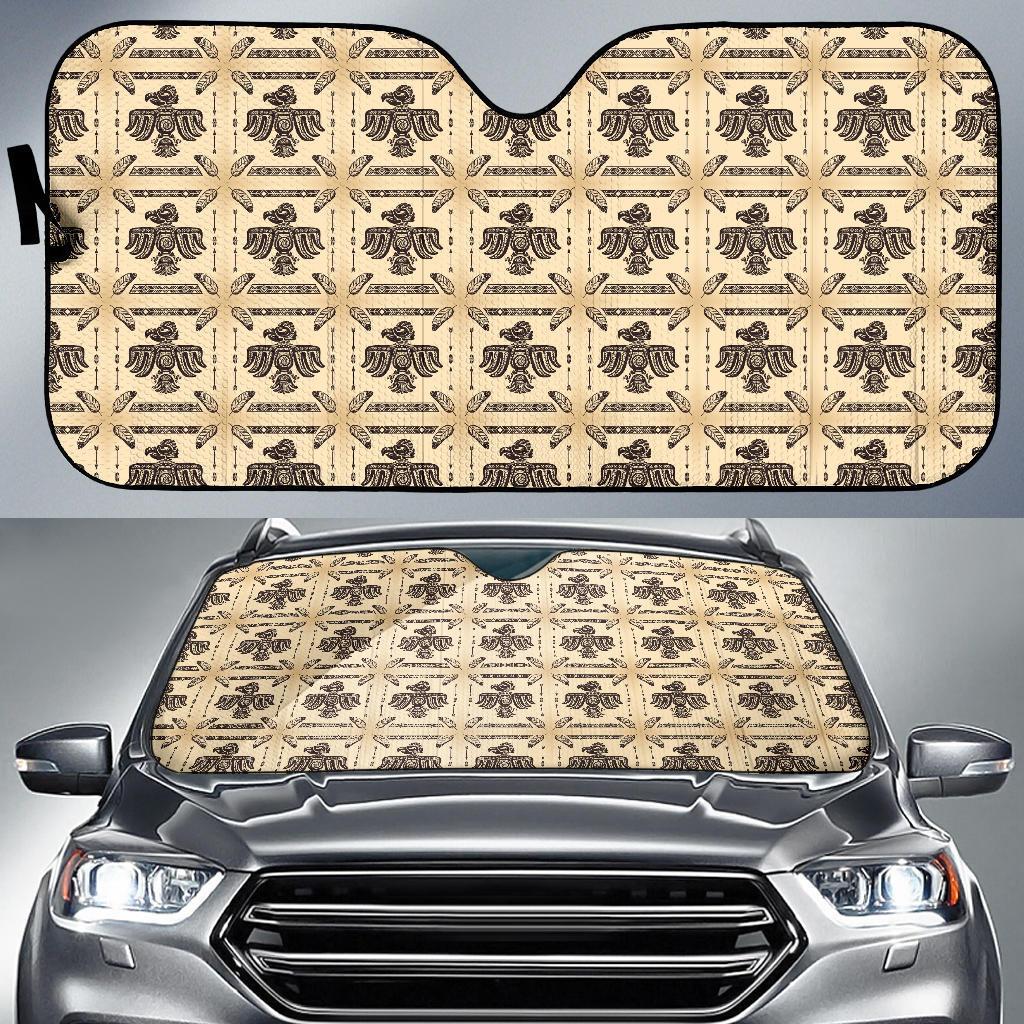 Native American Themed Design Print Car Sun Shade For Windshield