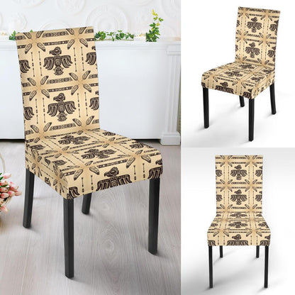 Native American Themed Design Print Dining Chair Slipcover-JTAMIGO.COM