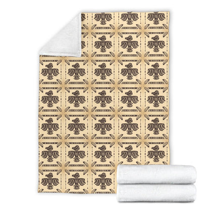 Native American Themed Design Print Fleece Blanket