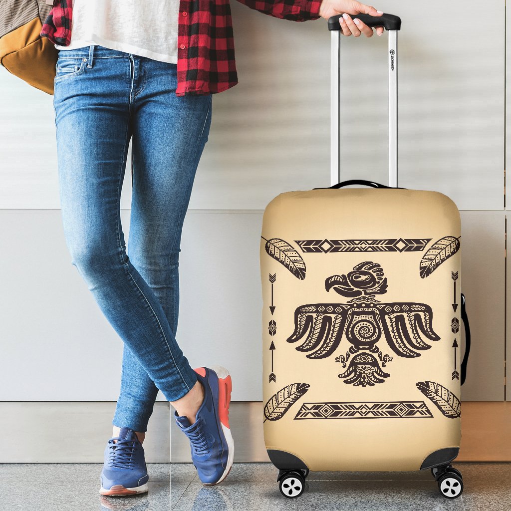 Native American Themed Design Print Luggage Cover Protector