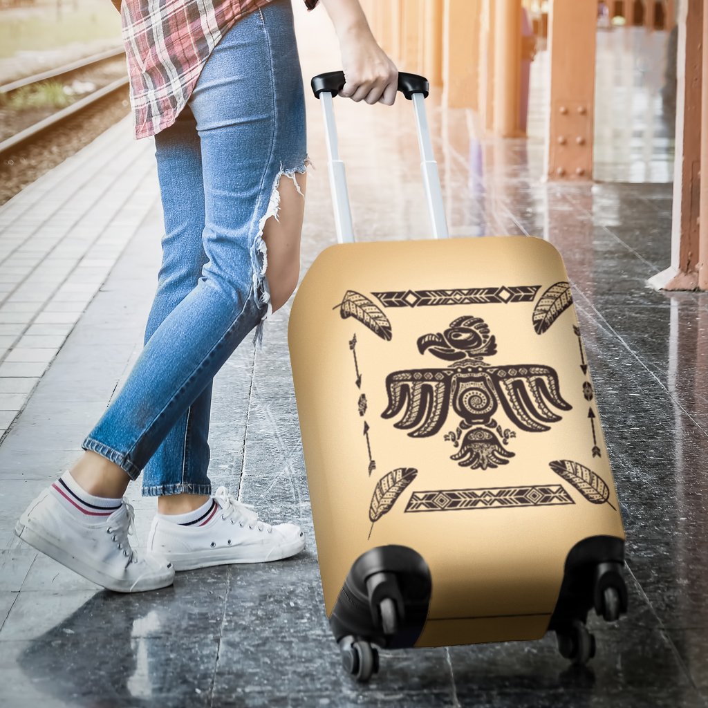 Native American Themed Design Print Luggage Cover Protector