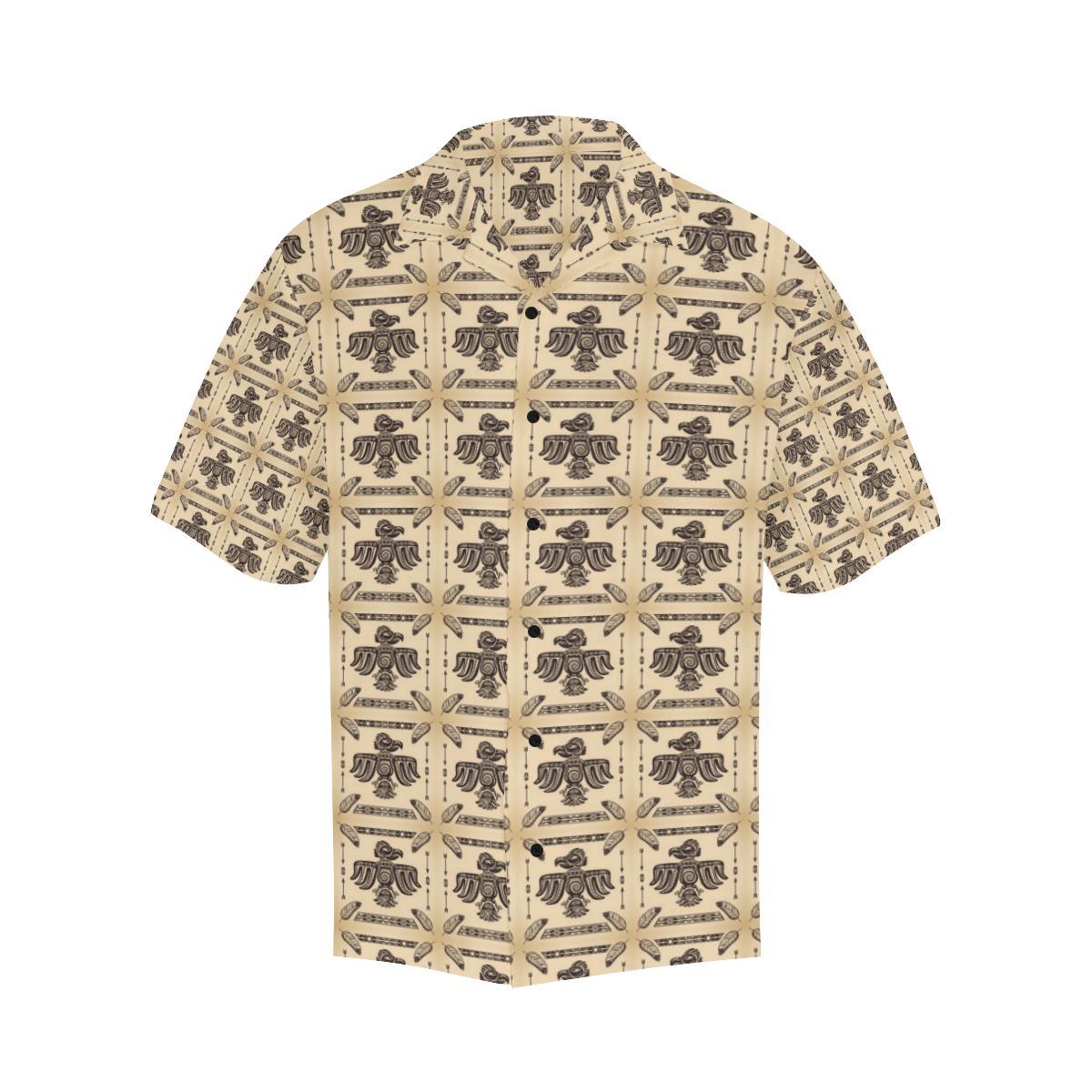 Native American Themed Design Print Men Aloha Hawaiian Shirt