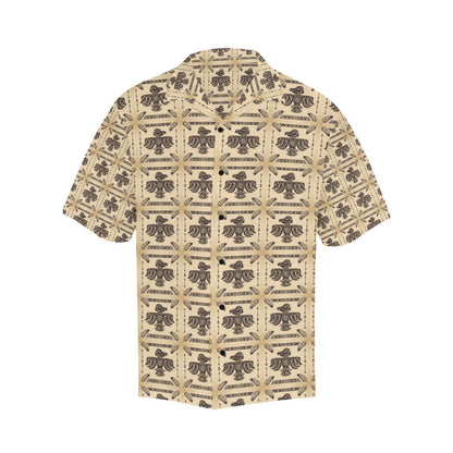 Native American Themed Design Print Men Aloha Hawaiian Shirt