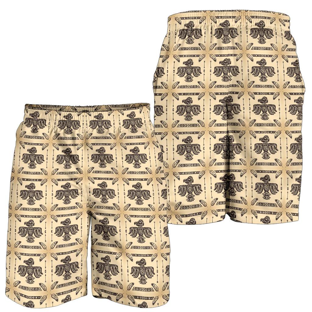 Native American Themed Design Print Mens Shorts-JTAMIGO.COM