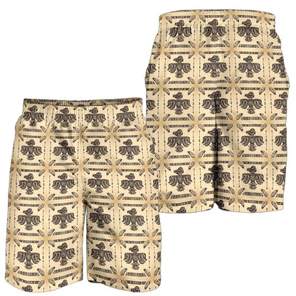 Native American Themed Design Print Mens Shorts-JTAMIGO.COM