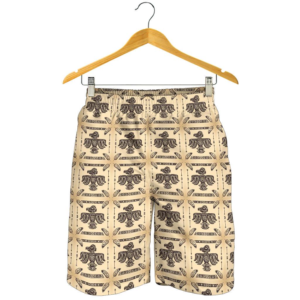 Native American Themed Design Print Mens Shorts-JTAMIGO.COM