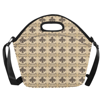 Native American Themed Design Print Neoprene Lunch Bag (Model 1669)(Large)-JTAMIGO.COM