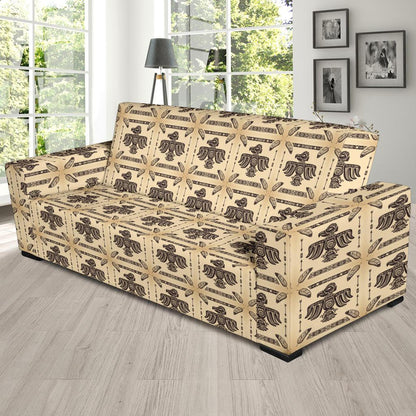 Native American Themed Design Print Sofa Slipcover-JTAMIGO.COM