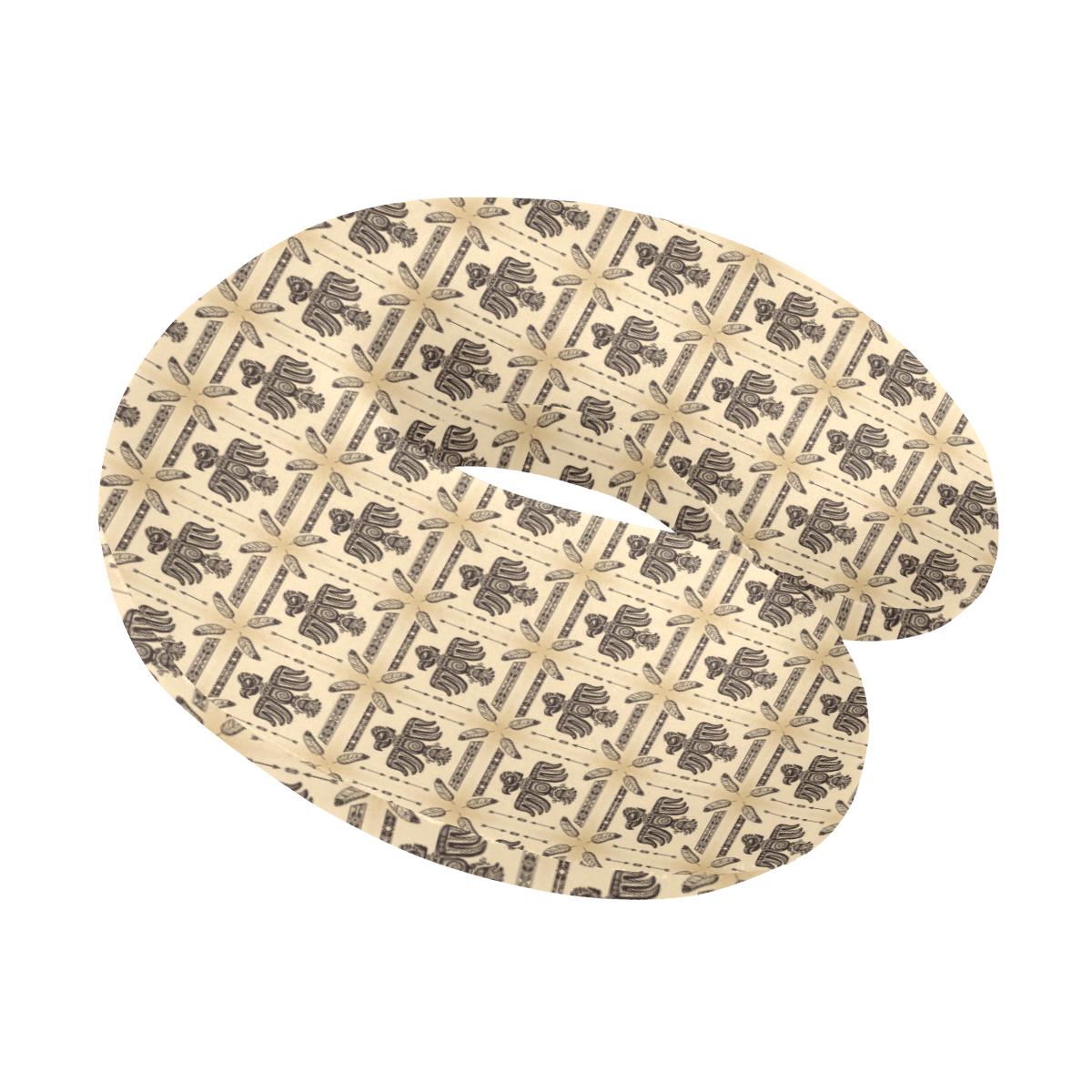 Native American Themed Design Print U-Shaped Travel Neck Pillow-JTAMIGO.COM