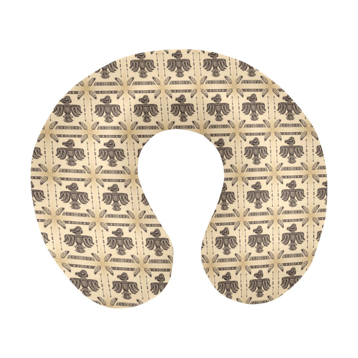 Native American Themed Design Print U-Shaped Travel Neck Pillow-JTAMIGO.COM