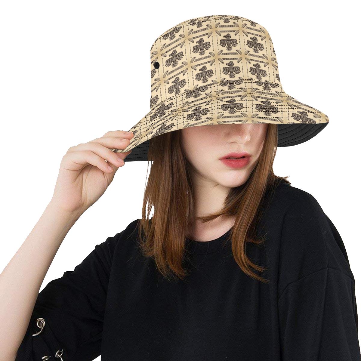 Native American Themed Design Print Unisex Bucket Hat