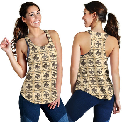 Native American Themed Design Print Women Racerback Tank Top