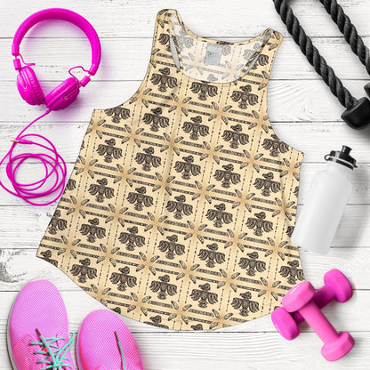 Native American Themed Design Print Women Racerback Tank Top