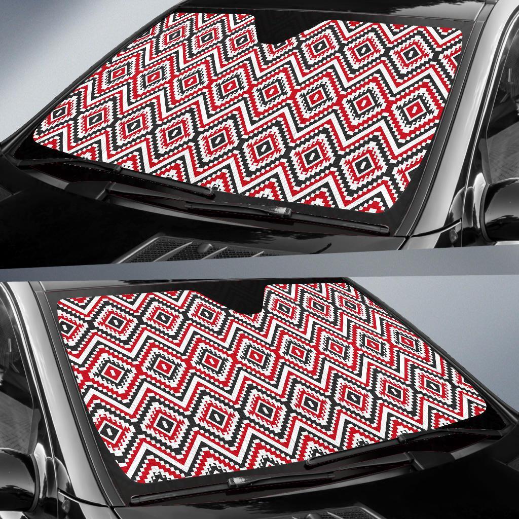 Native American Themed Tribal Print Car Sun Shade For Windshield