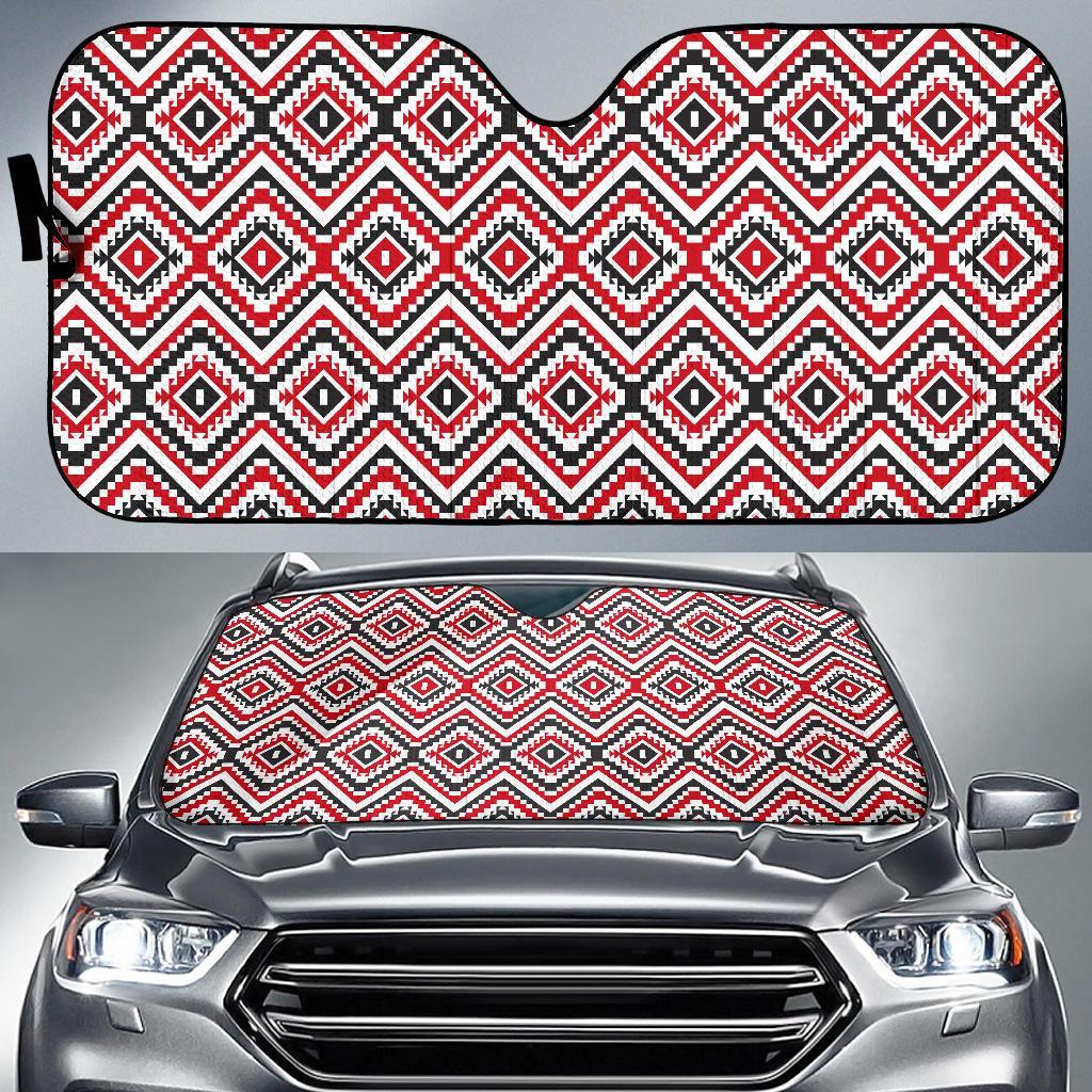Native American Themed Tribal Print Car Sun Shade For Windshield