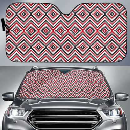 Native American Themed Tribal Print Car Sun Shade For Windshield
