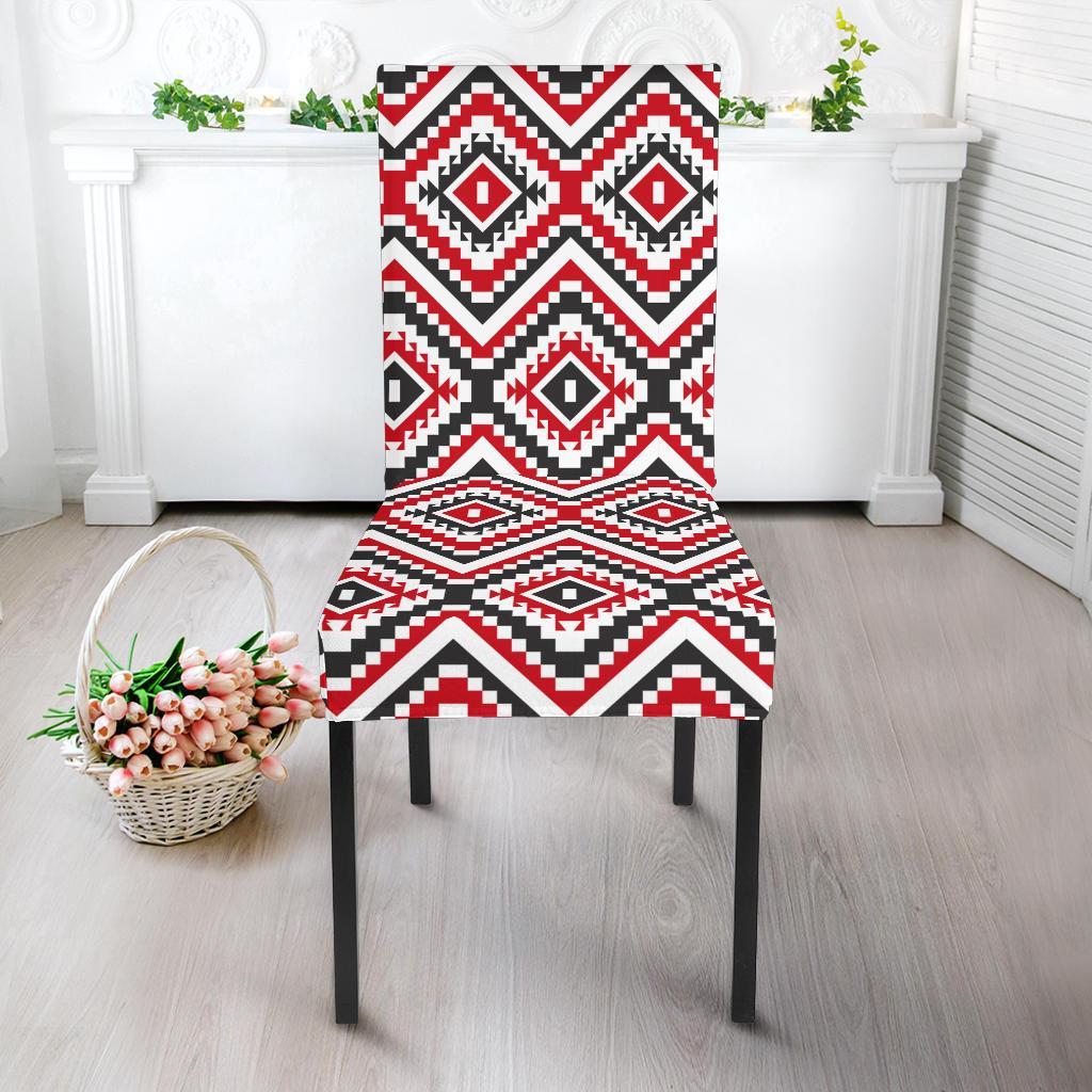 Native American Themed Tribal Print Dining Chair Slipcover-JTAMIGO.COM